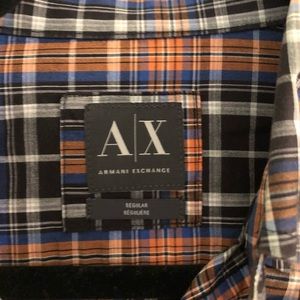 Armani Exchange Shirts - Armani Exchange plaid button up shirt Armani Exchange Shirts - Armani Exchange plaid button up shirt